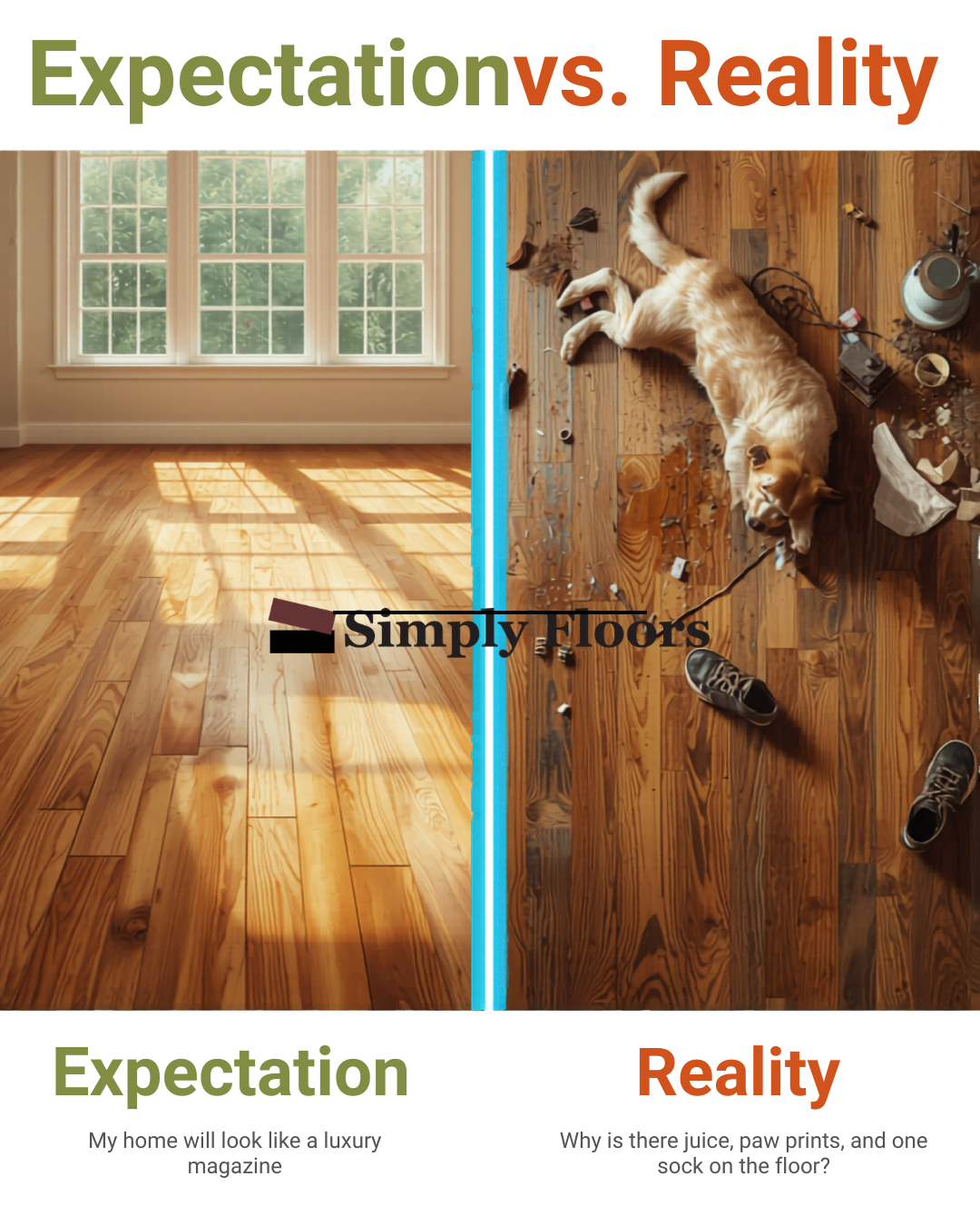 Expectation vs. Reality: DIY Flooring Edition